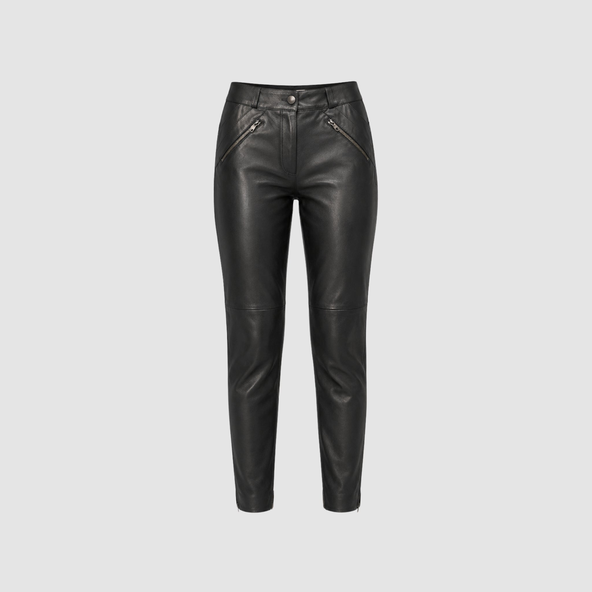 Calça Stretch Com zíper
