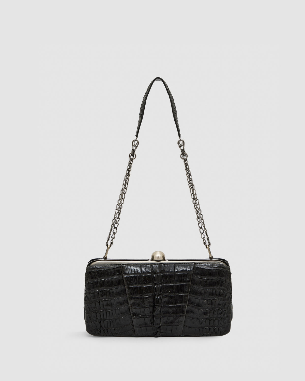 Clutch Íris Couro Jacaré