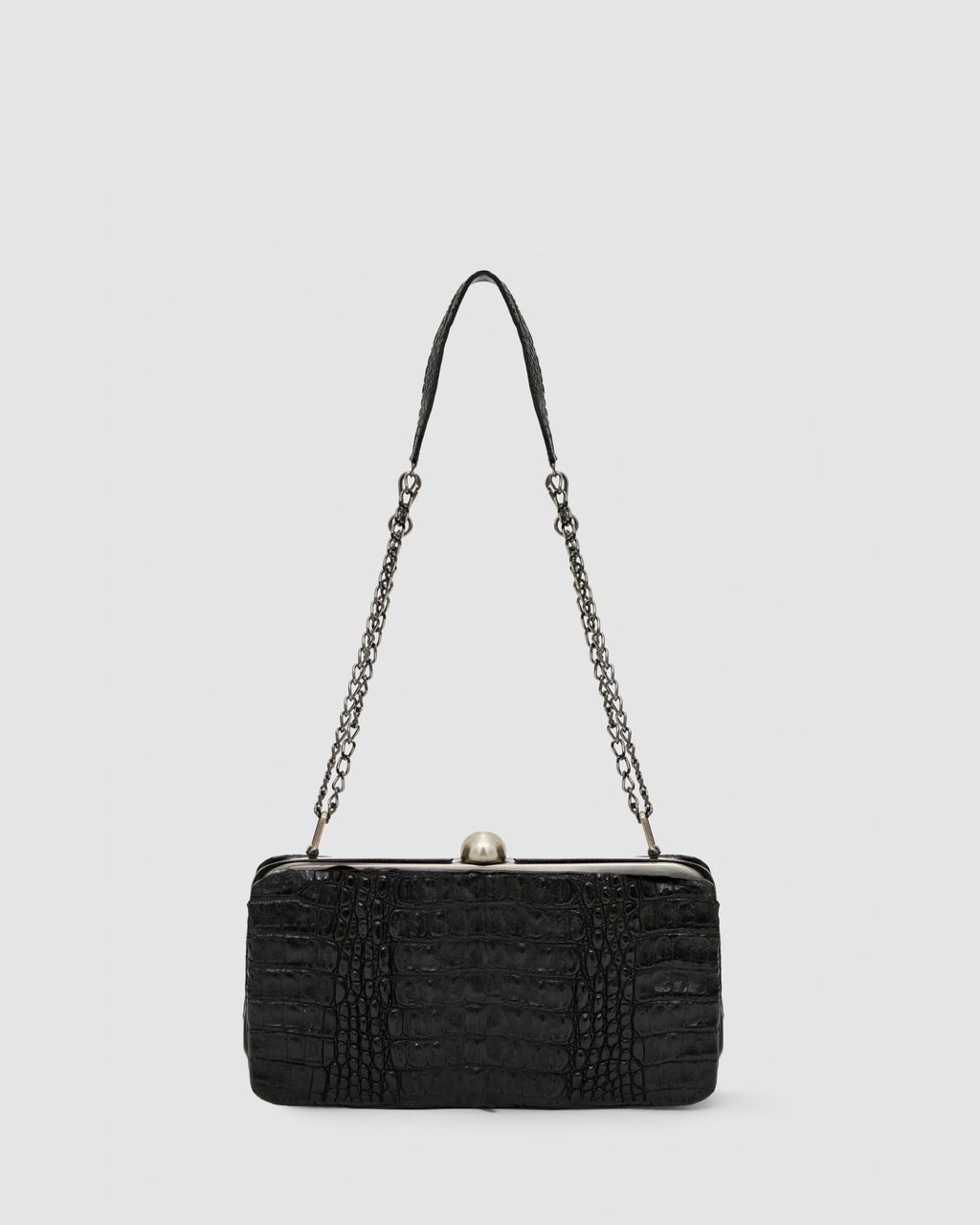 Clutch Íris Couro Jacaré