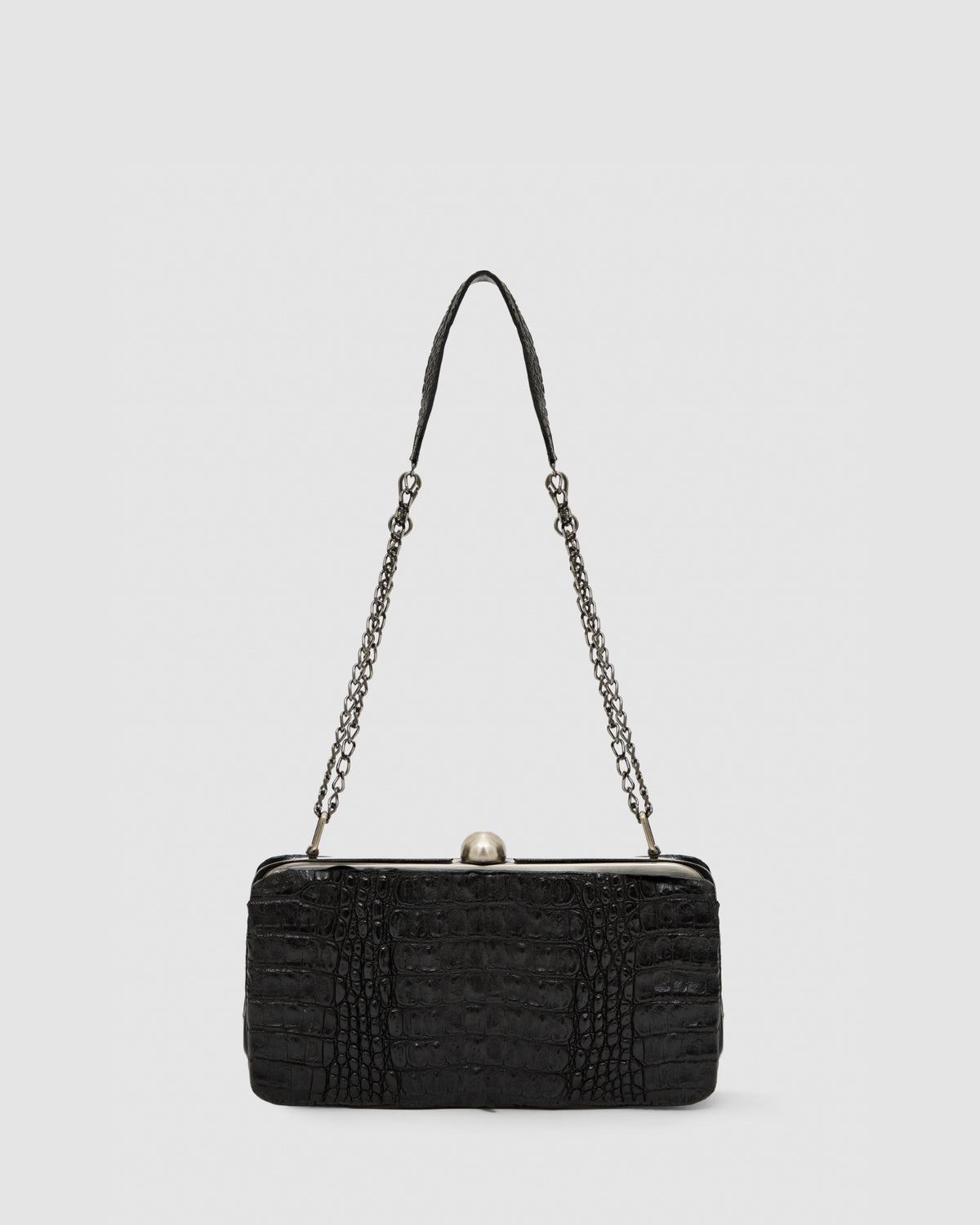 Clutch Íris Couro Jacaré