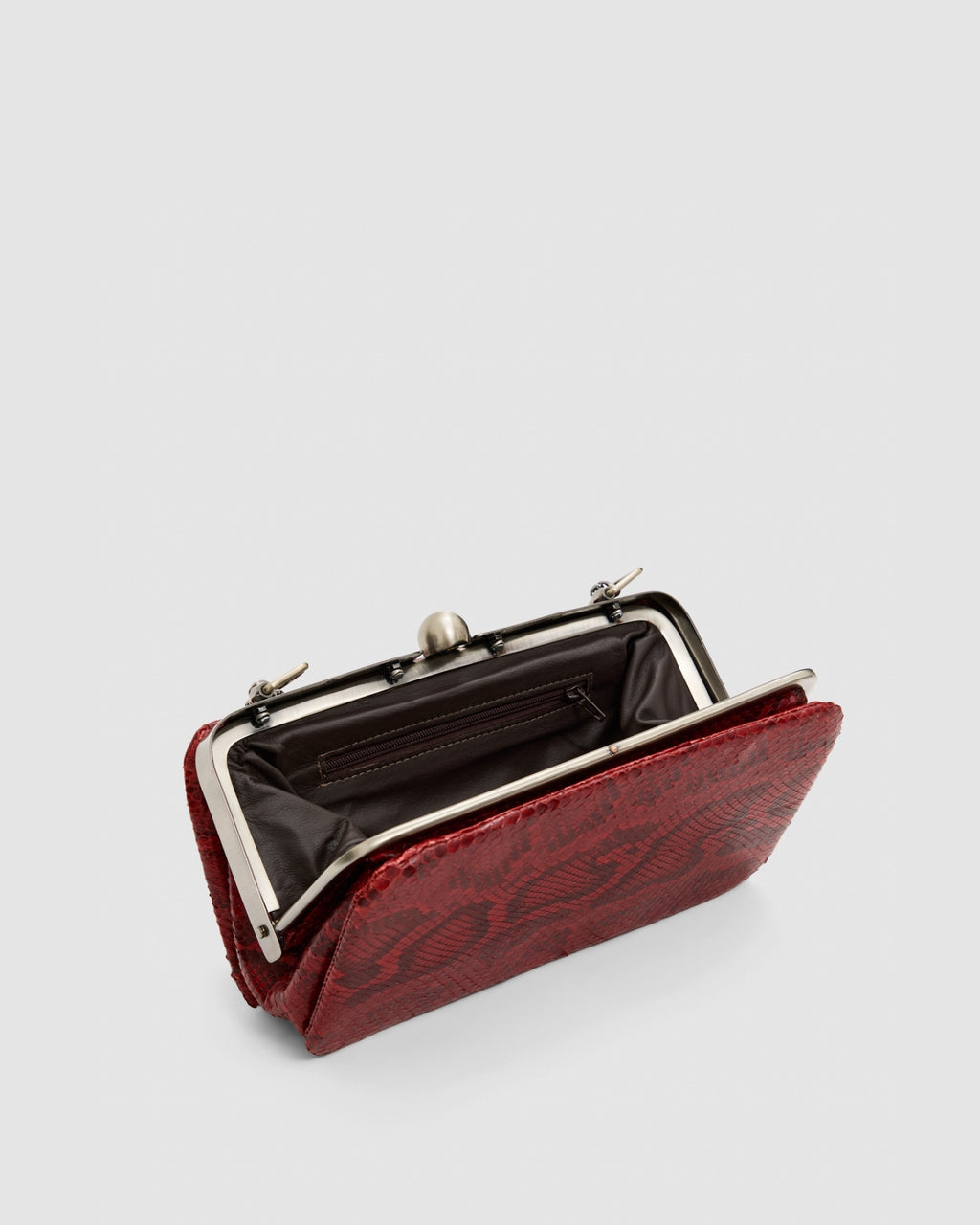 Clutch Íris Couro Python Moluro