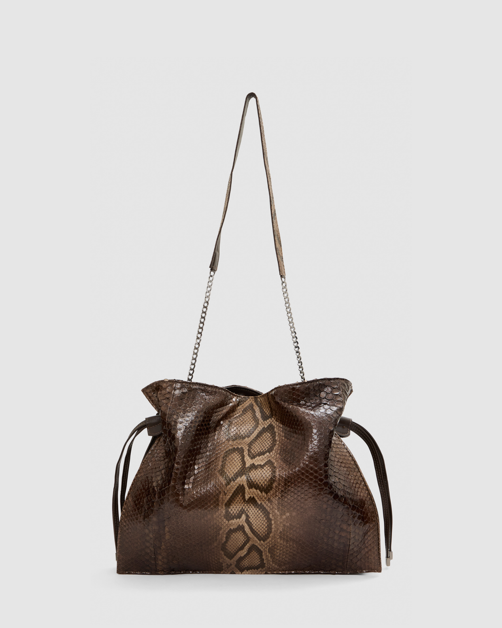 Bolsa Nina Couro Python Moluro