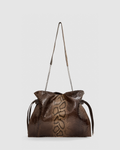 Bolsa Nina Couro Python Moluro