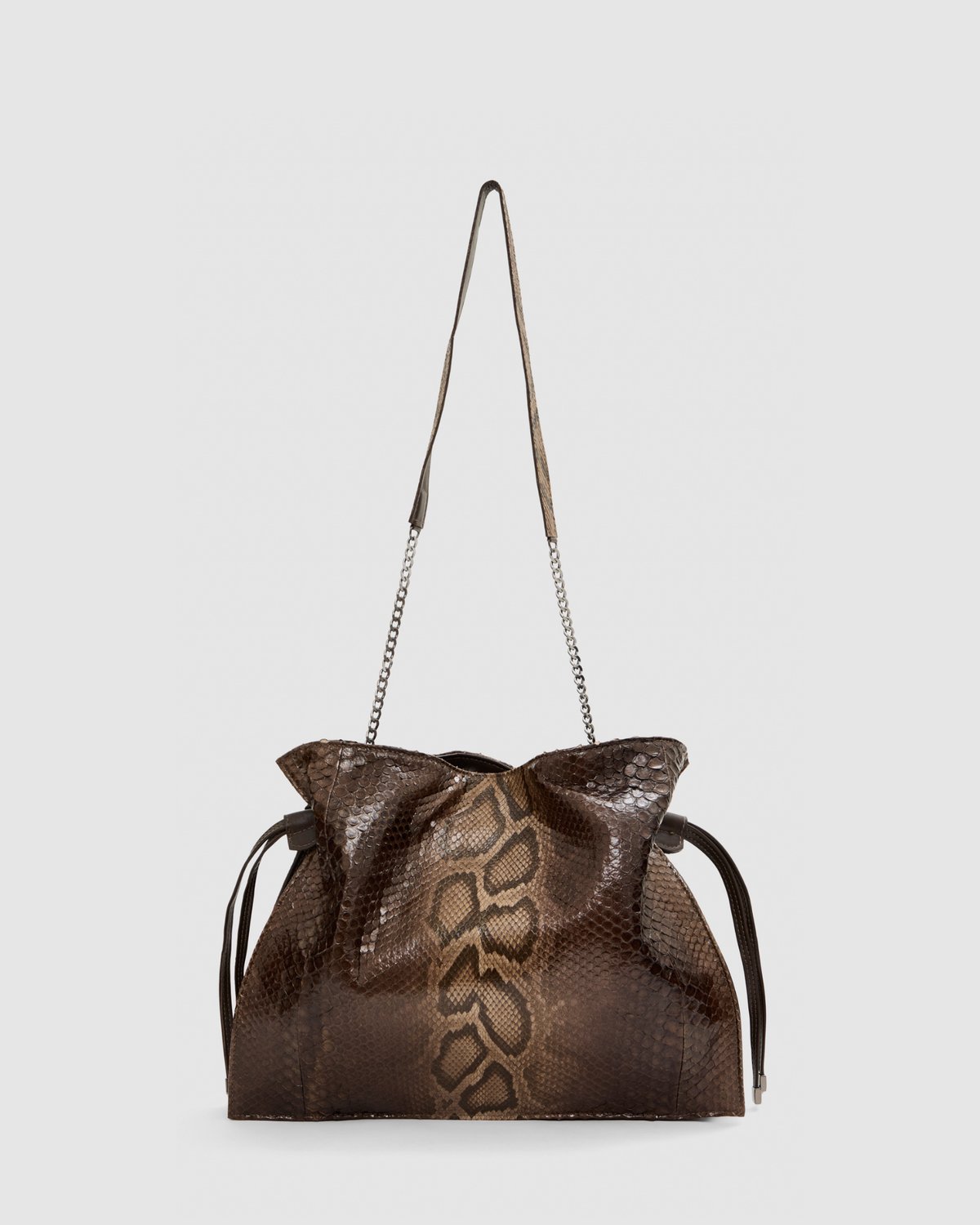 Bolsa Nina Couro Python Moluro