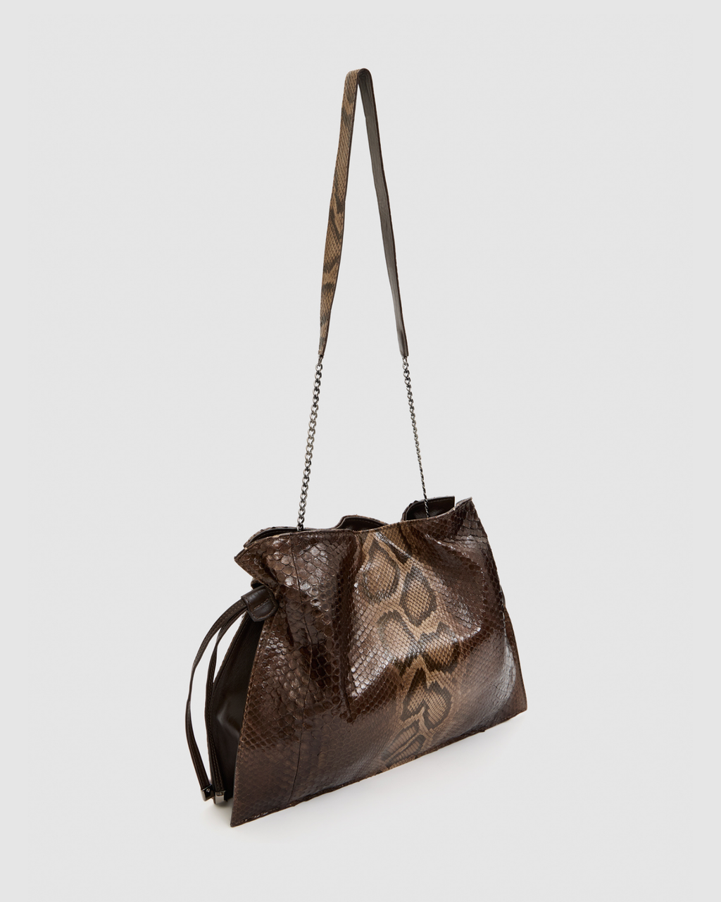Bolsa Nina Couro Python Moluro