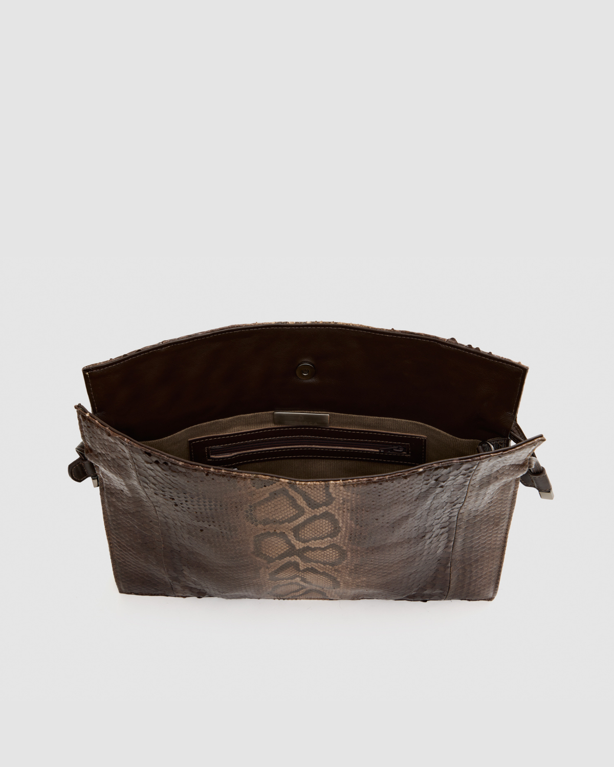 Bolsa Nina Couro Python Moluro