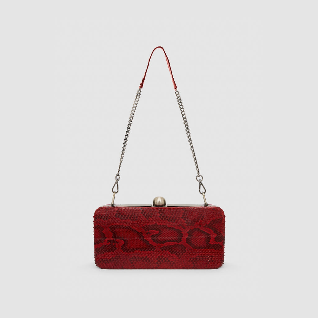 Clutch ìris Couro Python Moluro