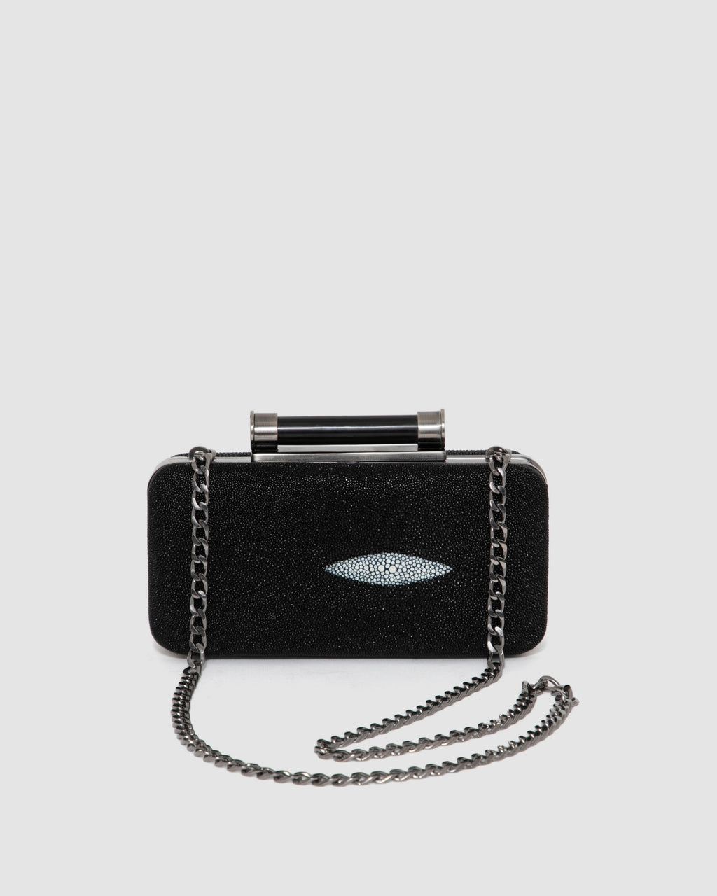 Clutch Aracá Couro Arraia