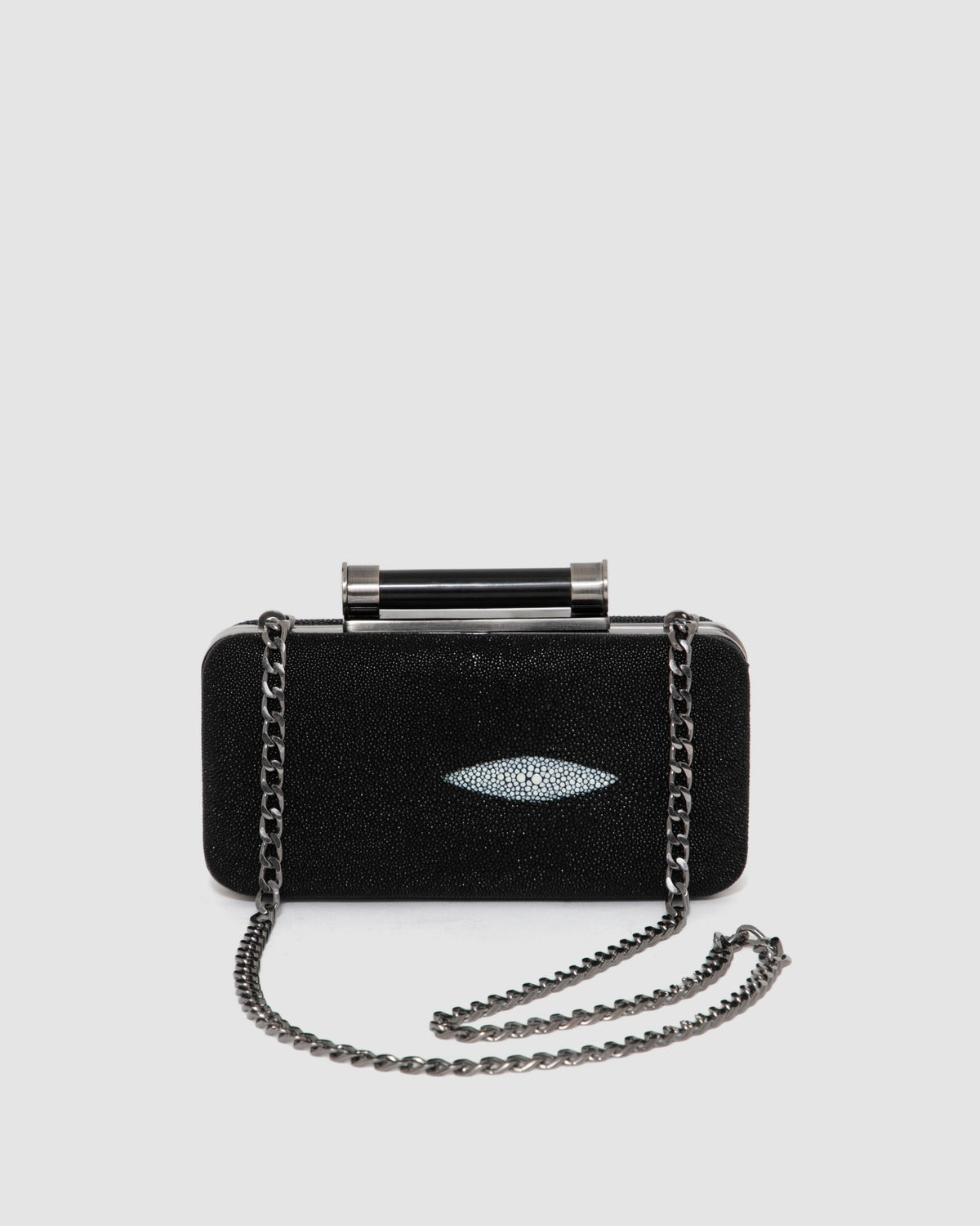 Clutch Aracá Couro Arraia