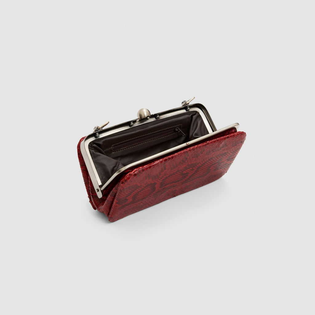 Clutch ìris Couro Python Moluro