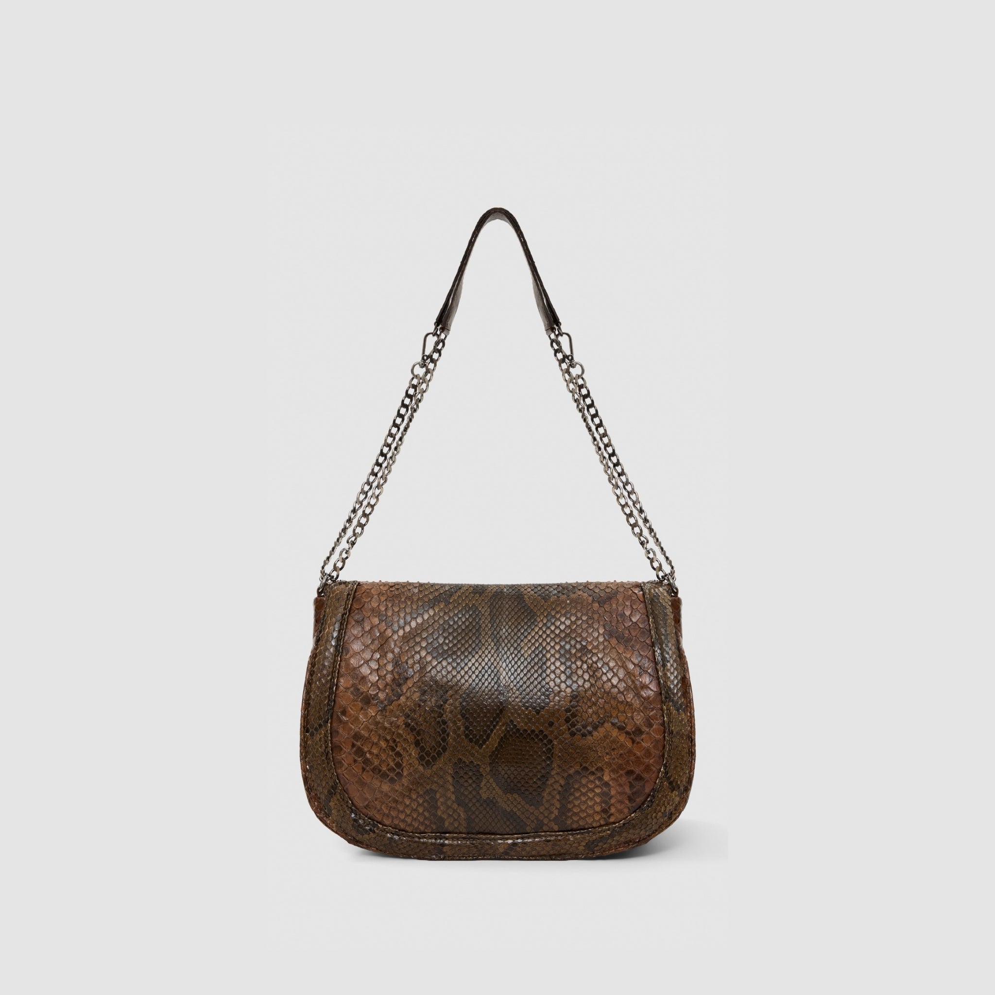 Bolsa Monalisa Couro Python Moluro