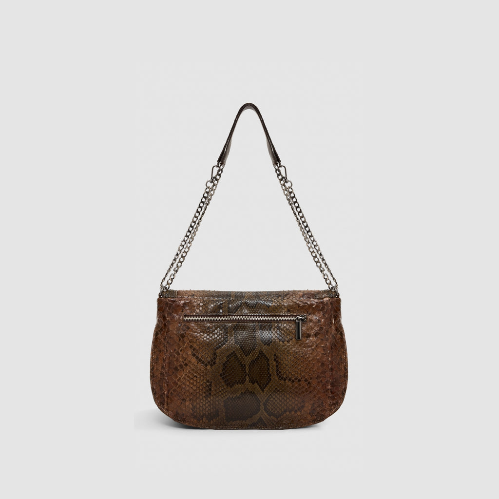 Bolsa Monalisa Couro Python Moluro