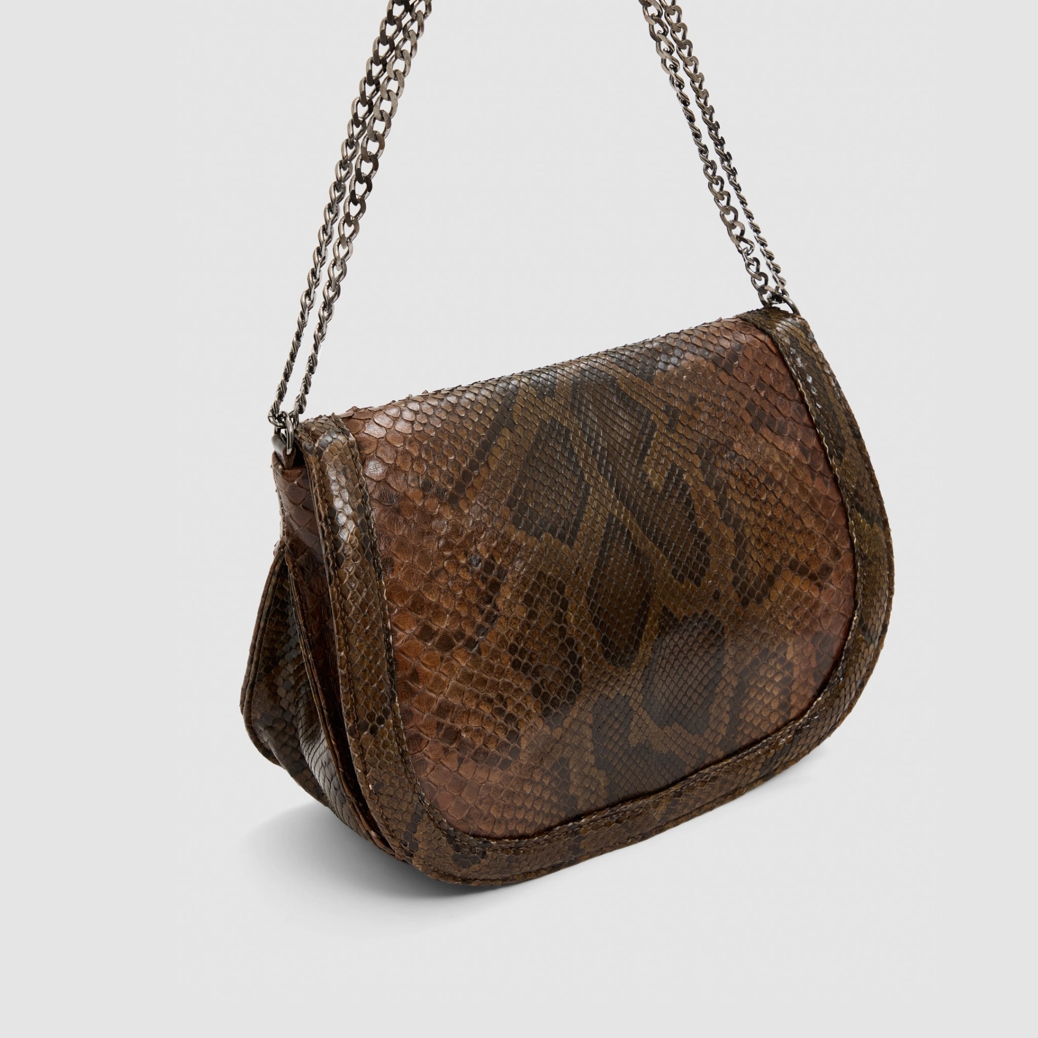 Bolsa Monalisa Couro Python Moluro