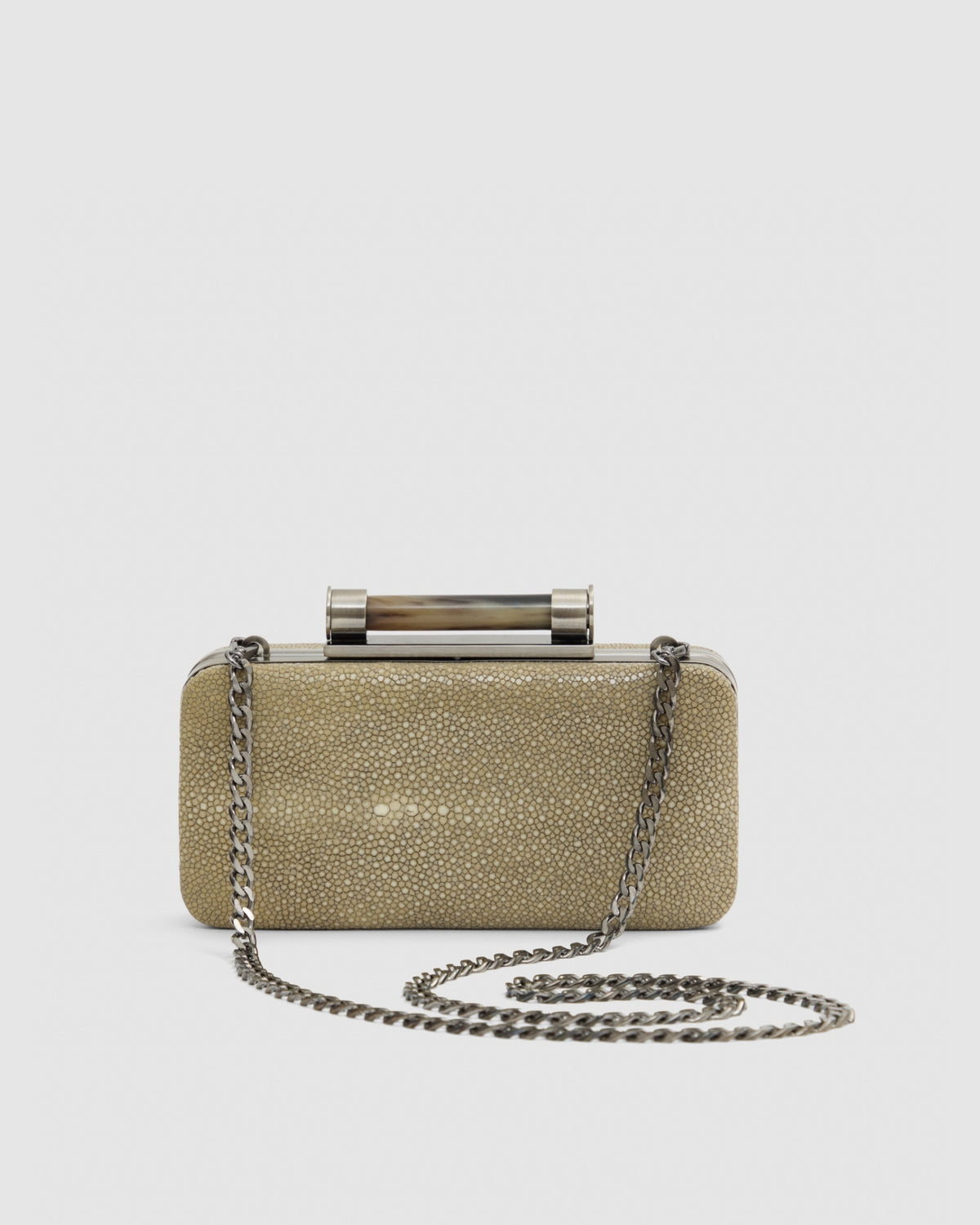 Clutch Aracá Couro Arraia
