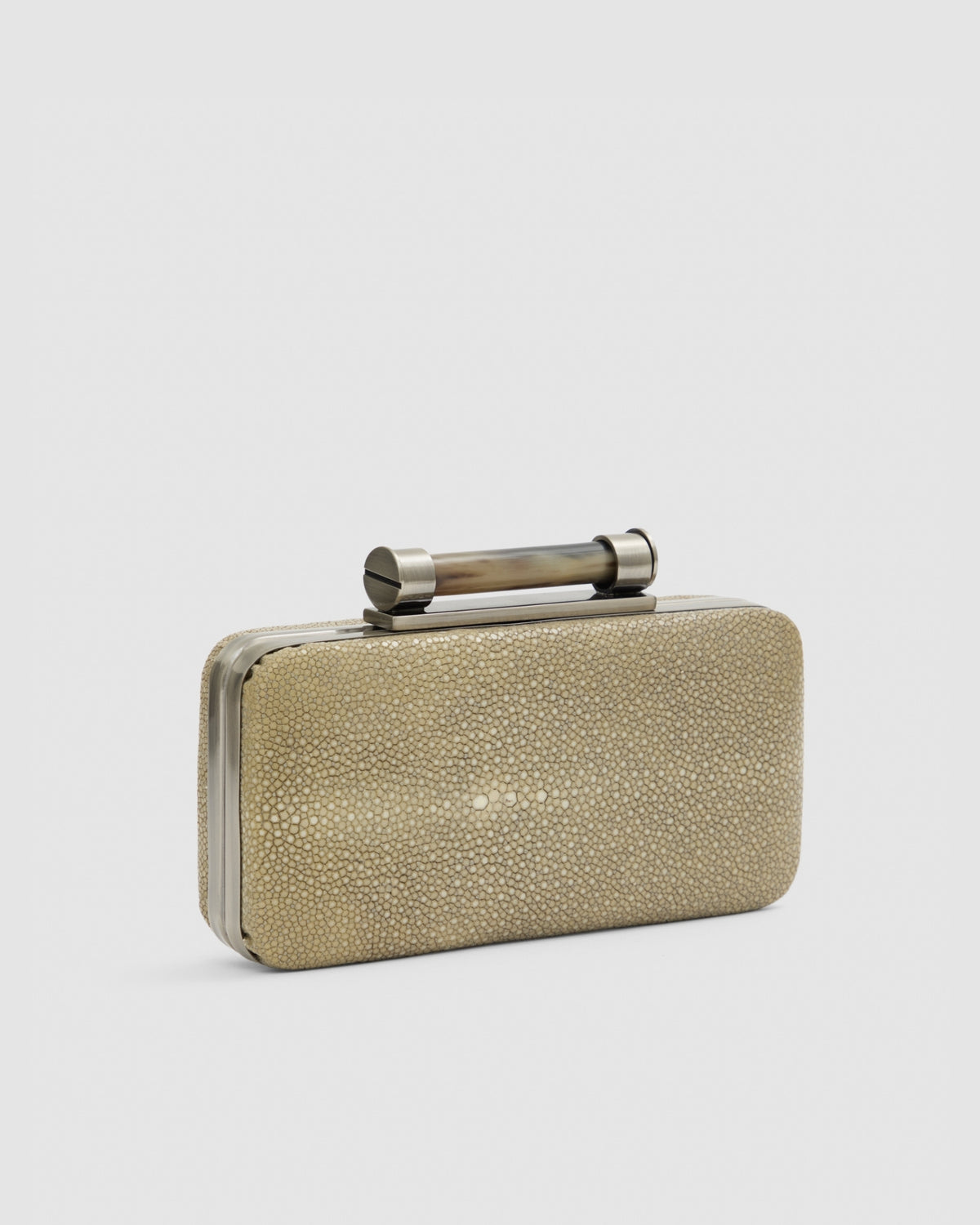 Clutch Aracá Couro Arraia