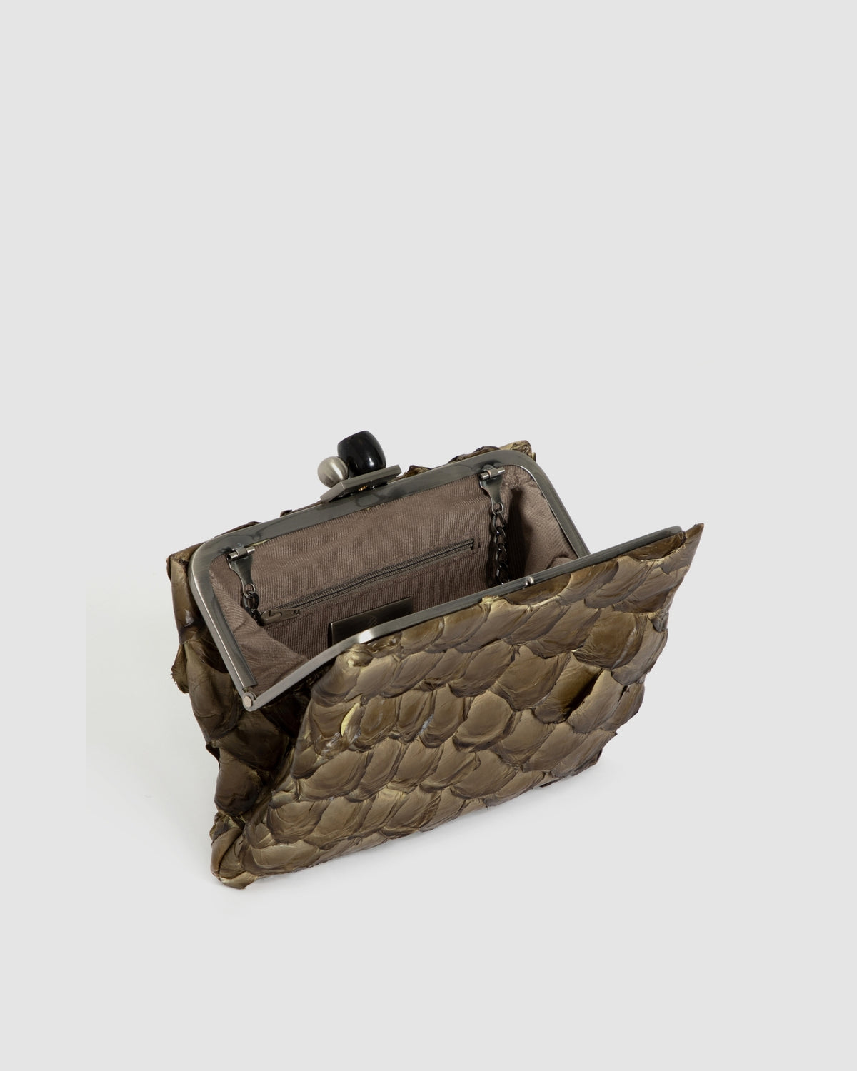Clutch Maya Couro Pirarucu