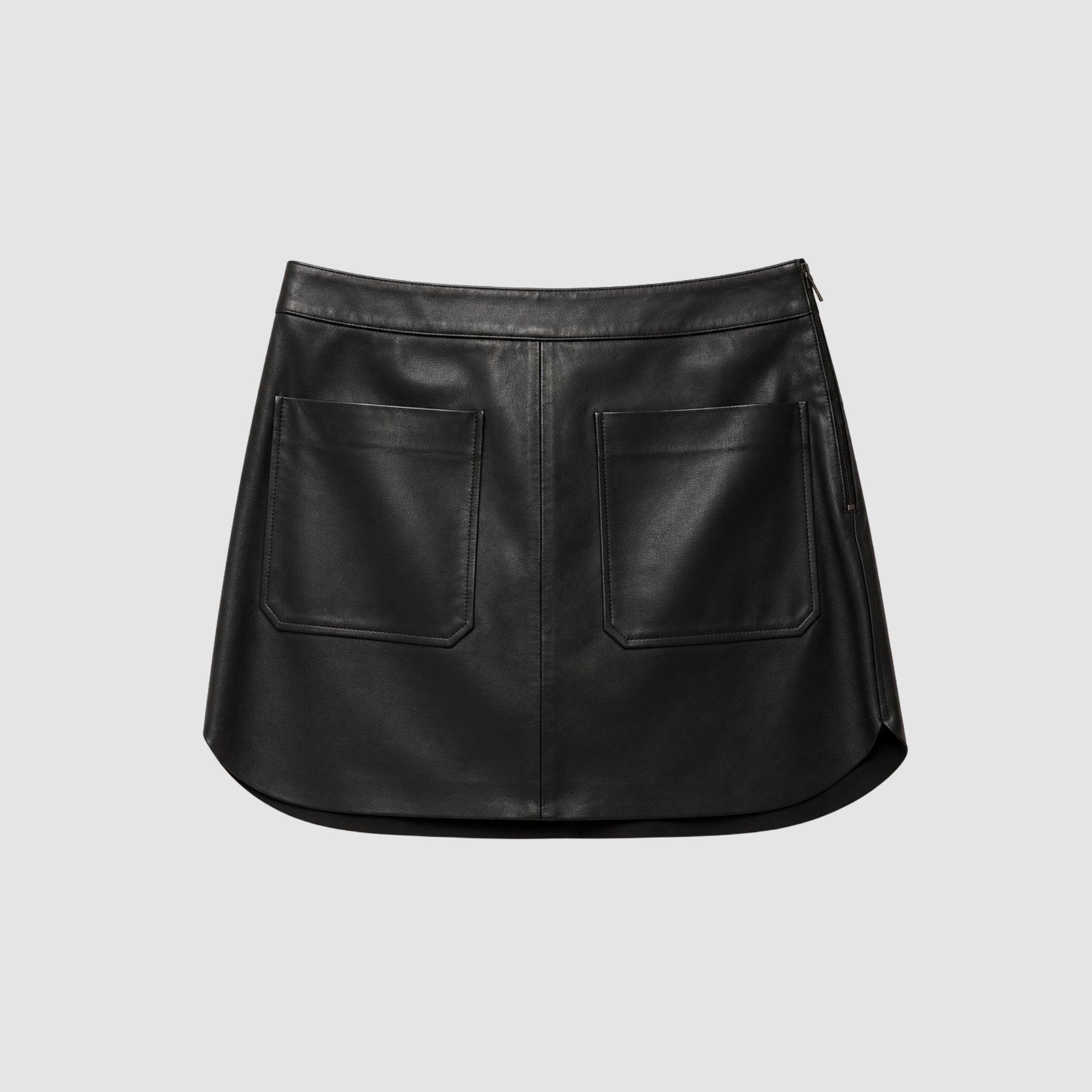 Minissaia Bolsos Couro Legítimo