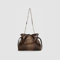 Bolsa Nina Couro Python Moluro