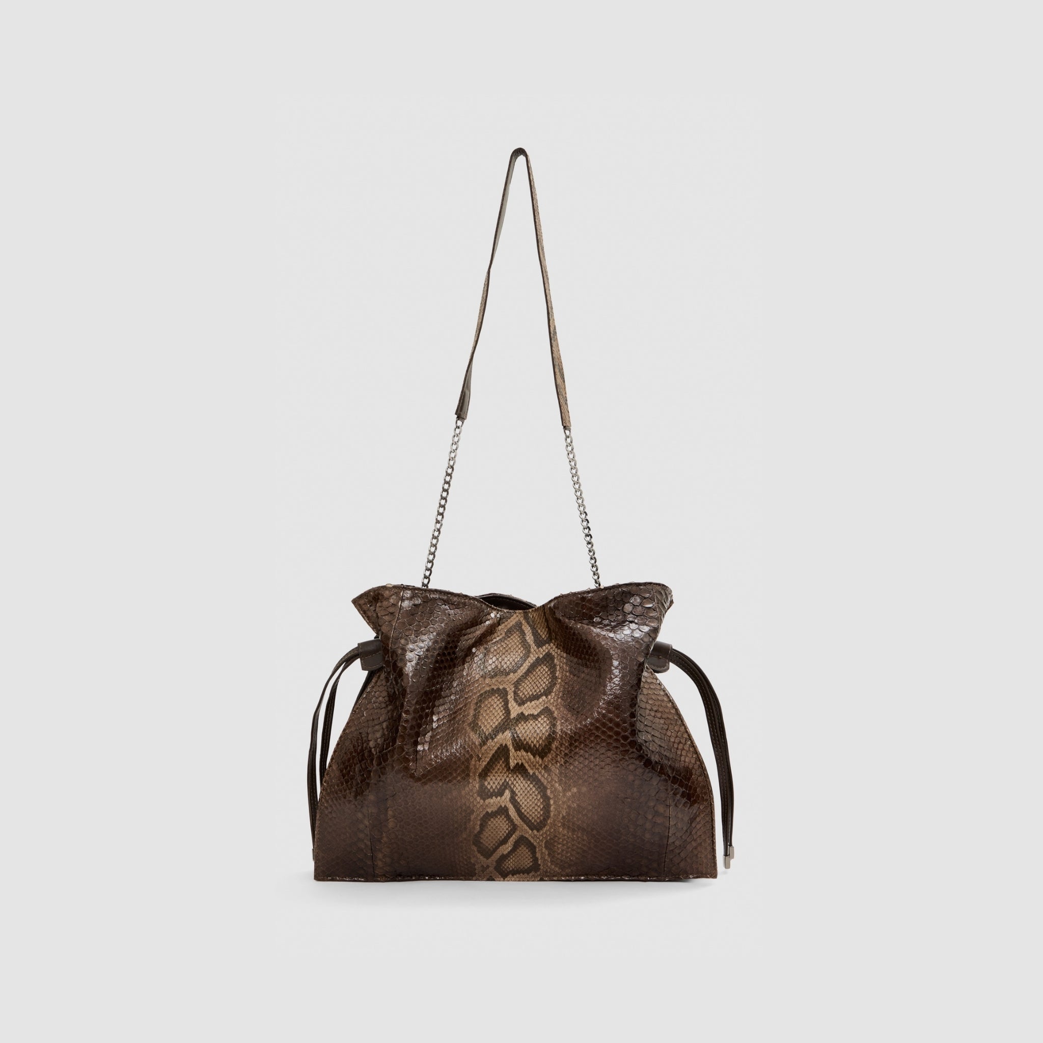 Bolsa Nina Couro Python Moluro