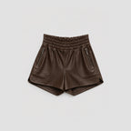 Shorts em Couro Legítimo