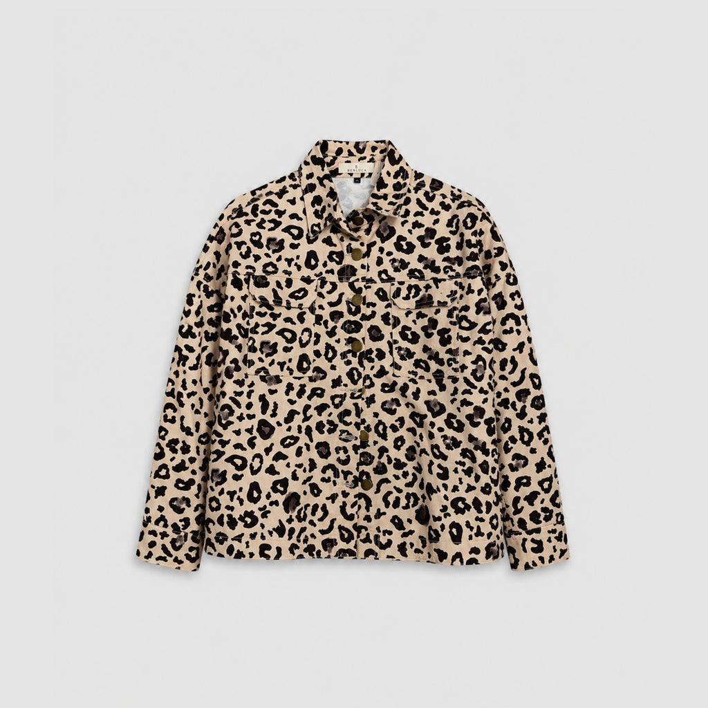 Jaqueta Sarja Animal Print