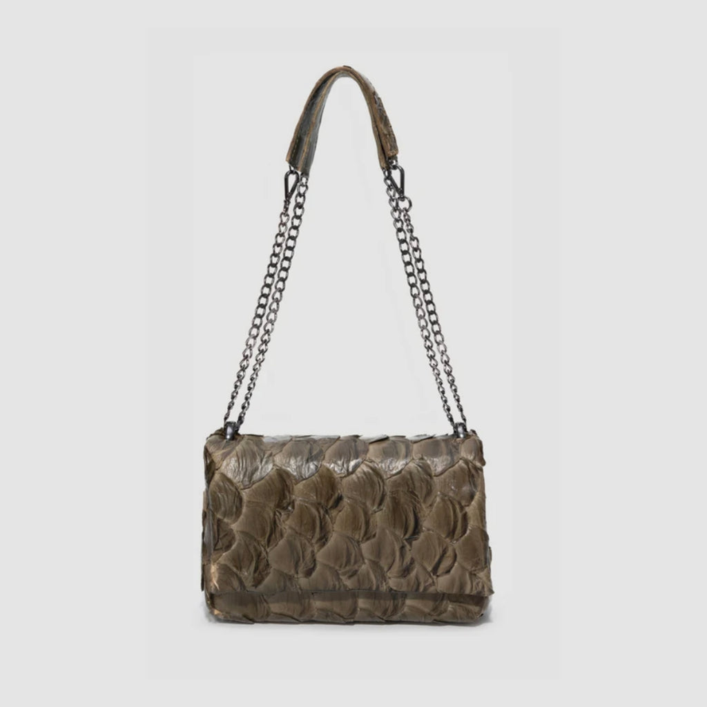 Bolsa Paricá Couro Pirarucu