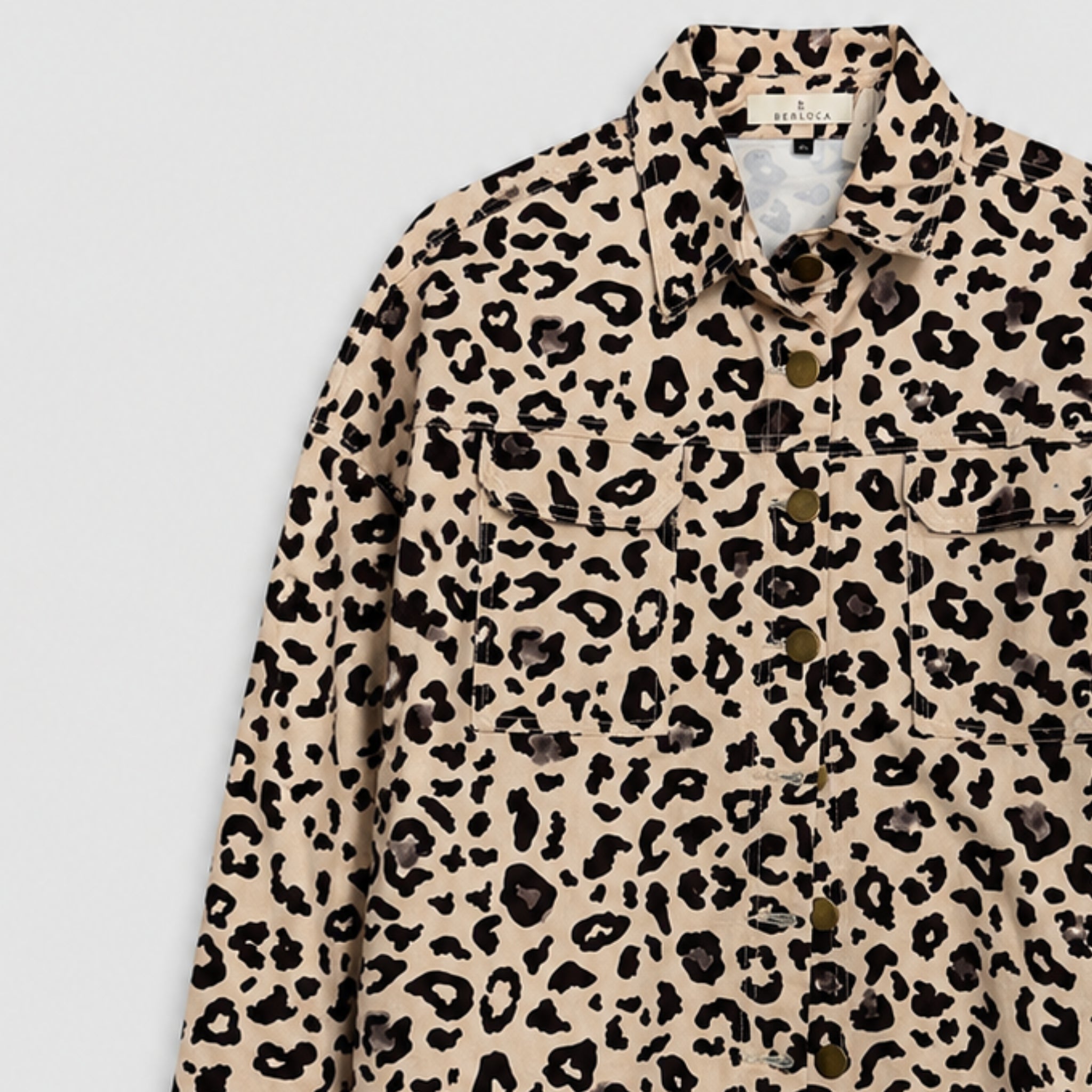 Jaqueta Sarja Animal Print