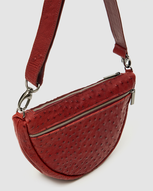 Bolsa Ingá Couro de Avestruz