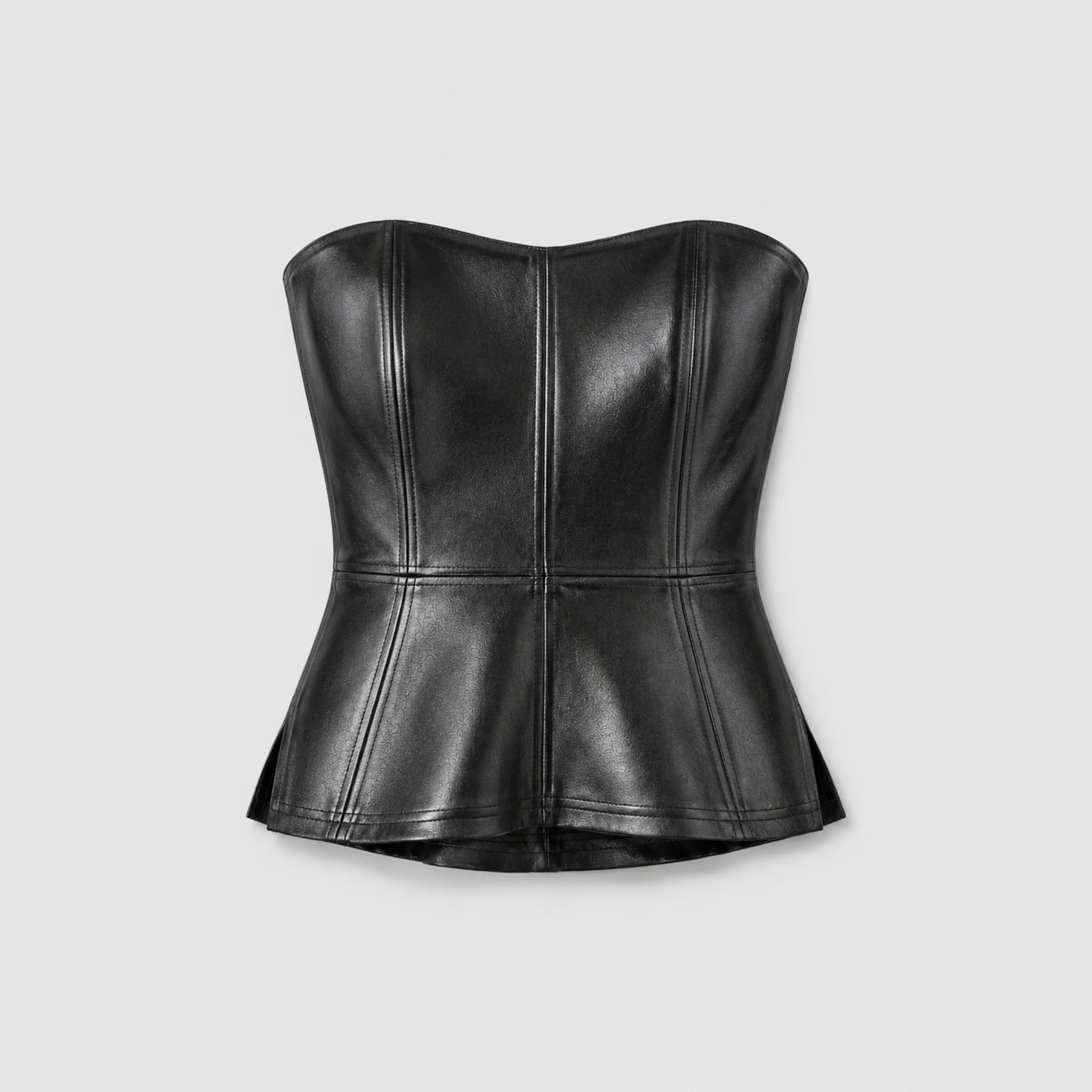 Top Corset Scarlet Couro Legítimo