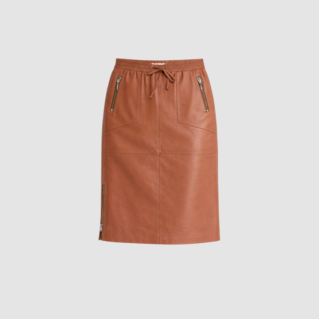 Saia Jogger Couro Legítimo