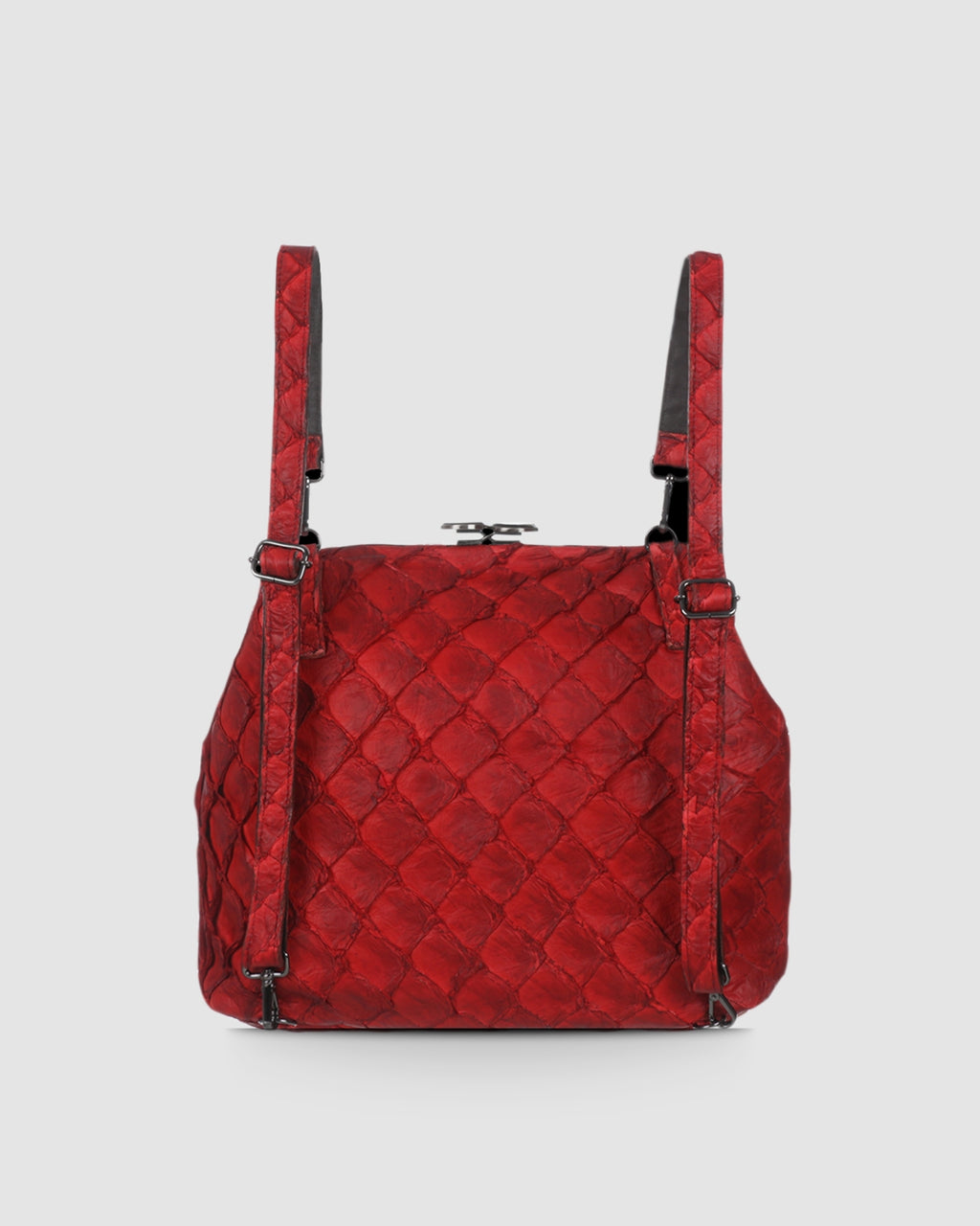 Bolsa Mochila Tucaneiro Couro Pirarucu