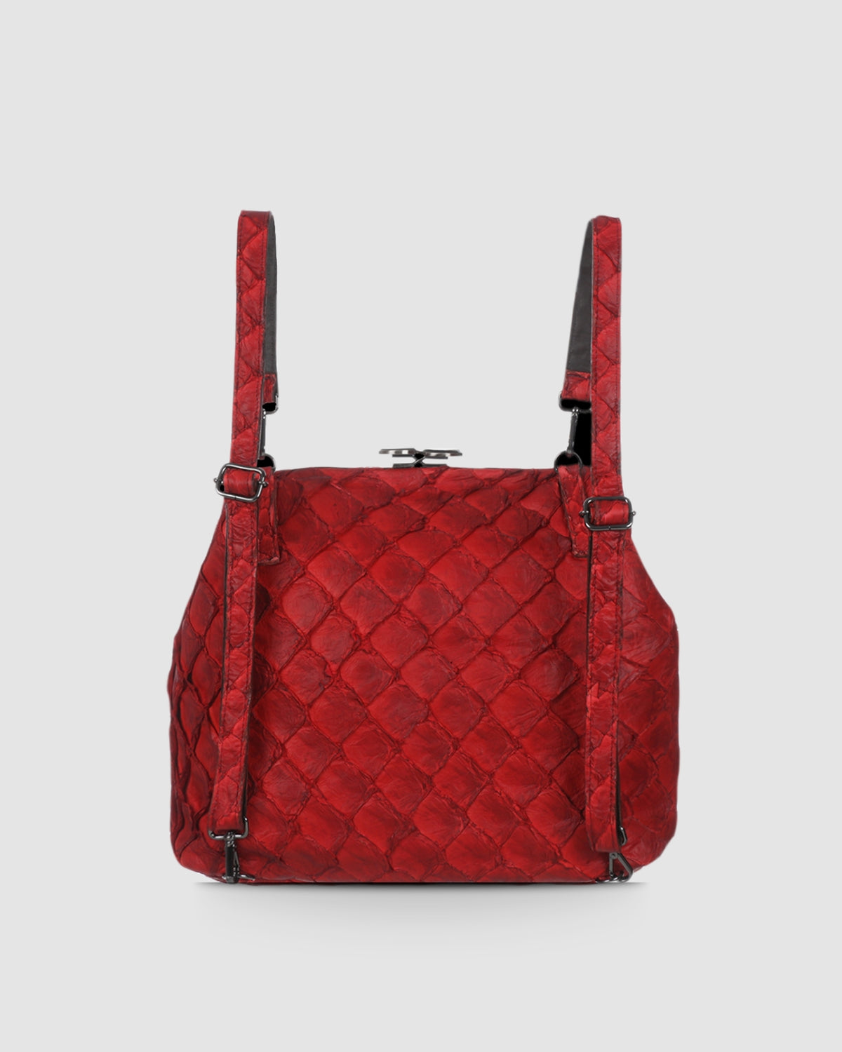 Bolsa Mochila Tucaneiro Couro Pirarucu