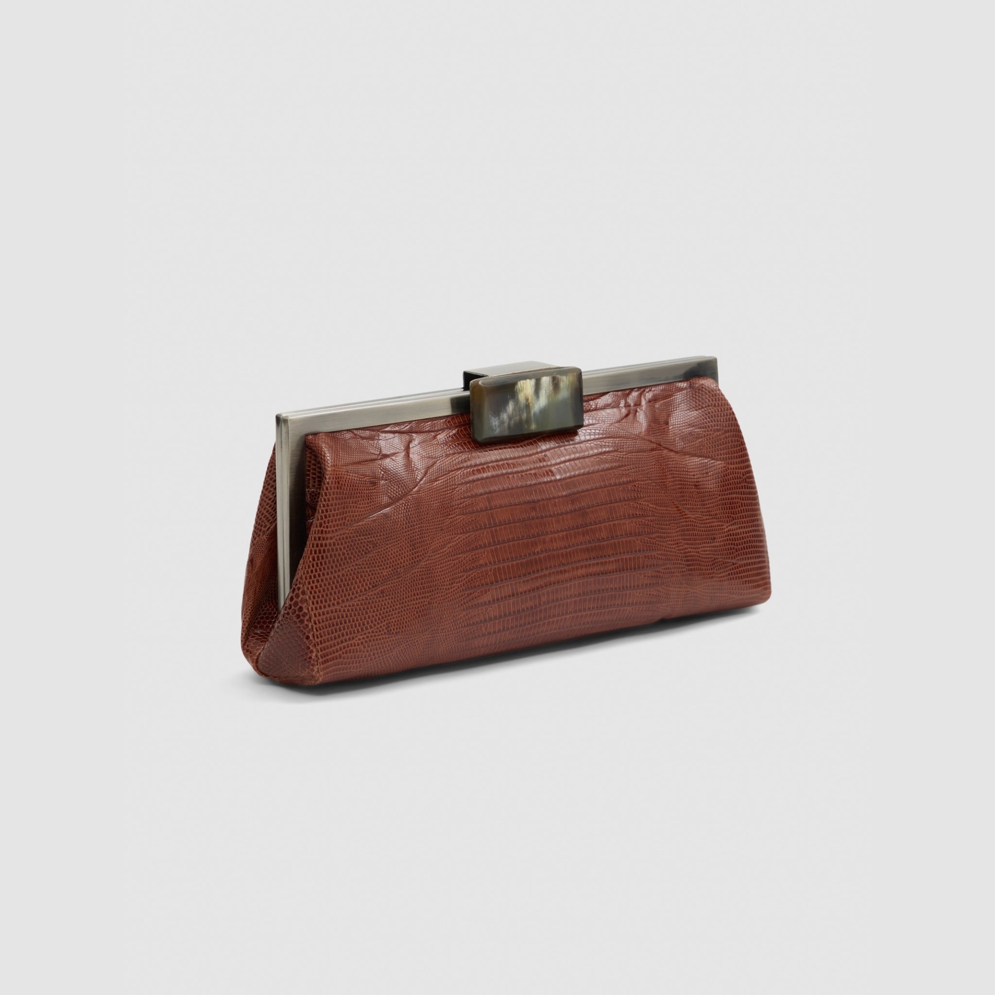 Clutch Cotijuba Couro Lezard