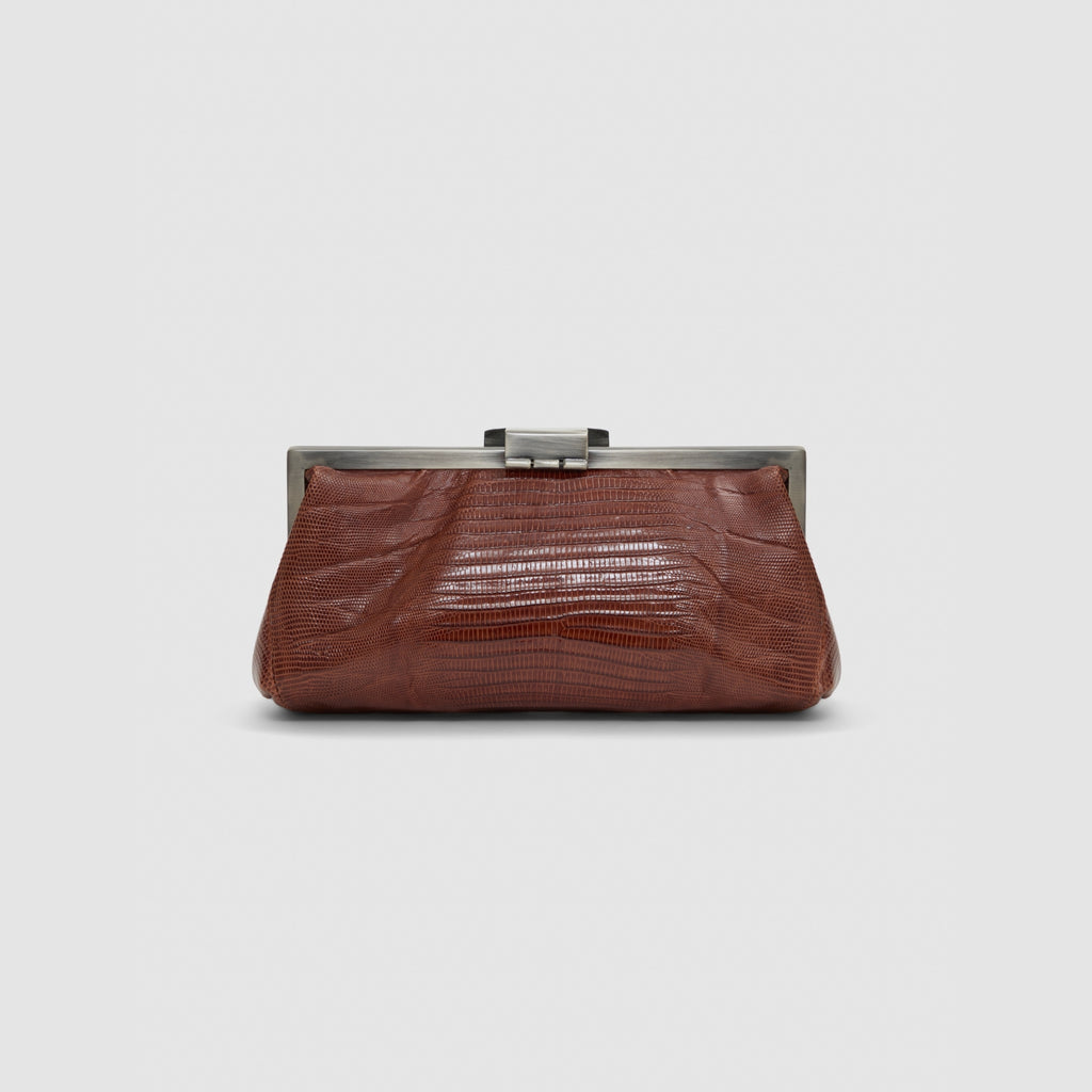 Clutch Cotijuba Couro Lezard