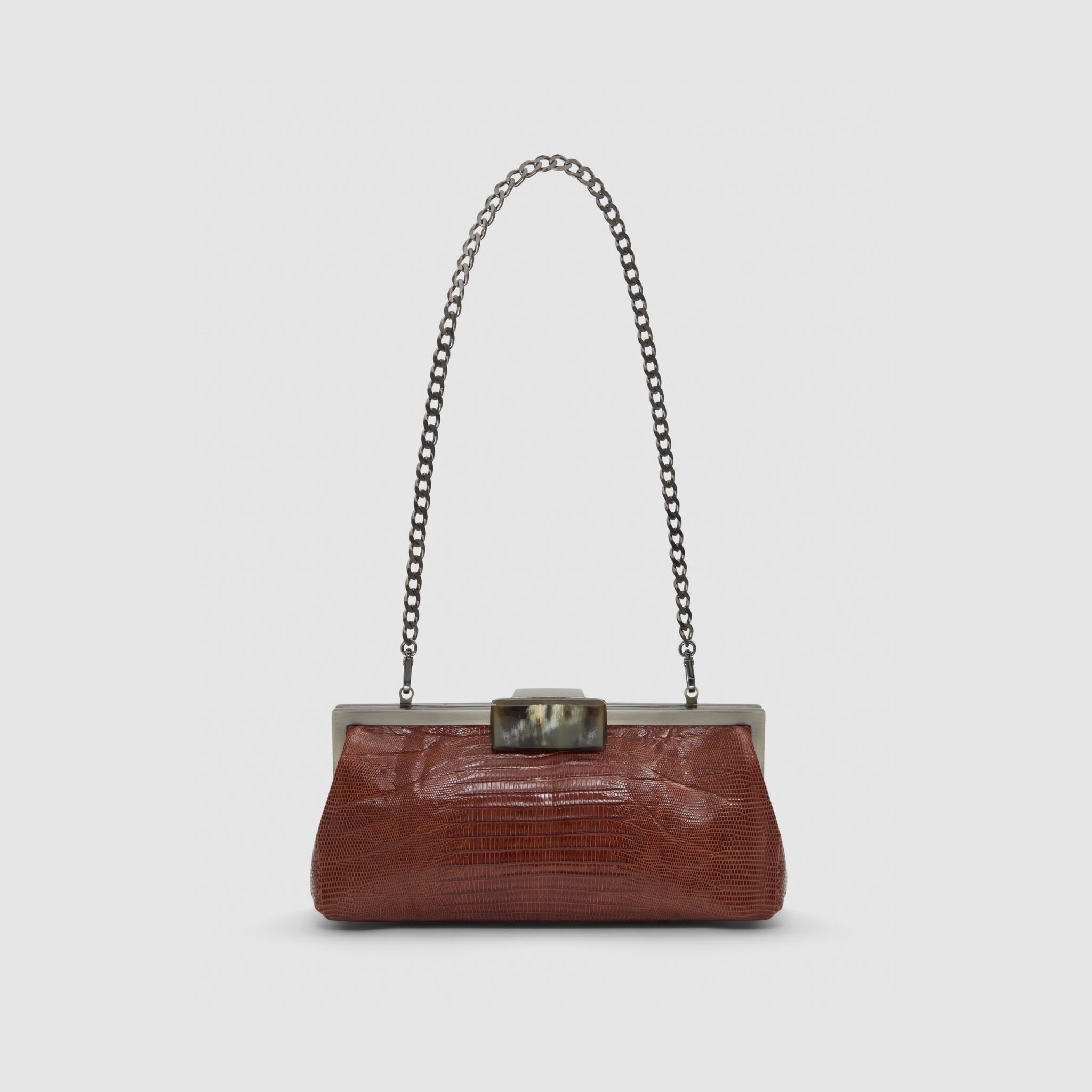 Clutch Cotijuba Couro Lezard
