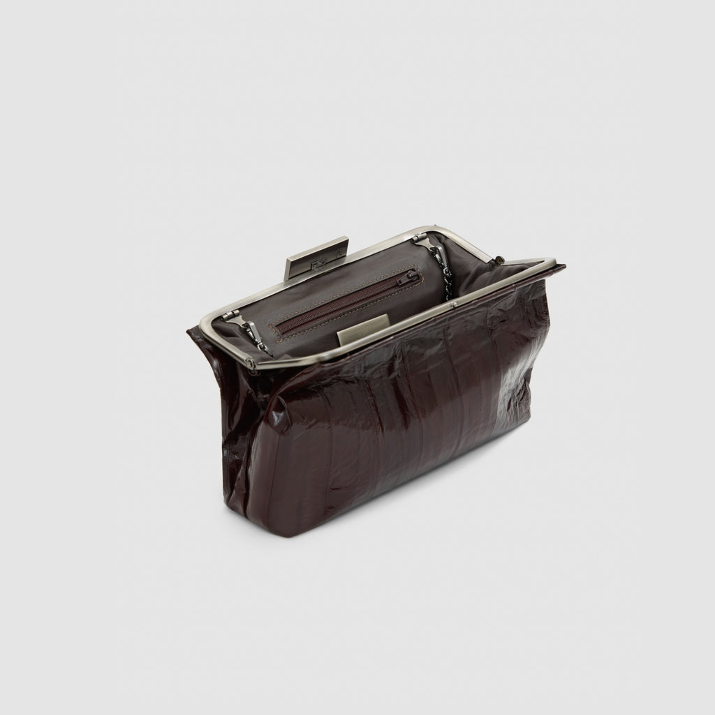 Clutch Cametá Couro Enguia