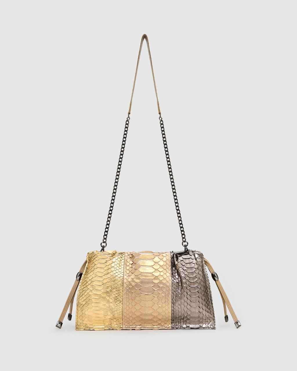Bolsa Vinci Couro Python Mix