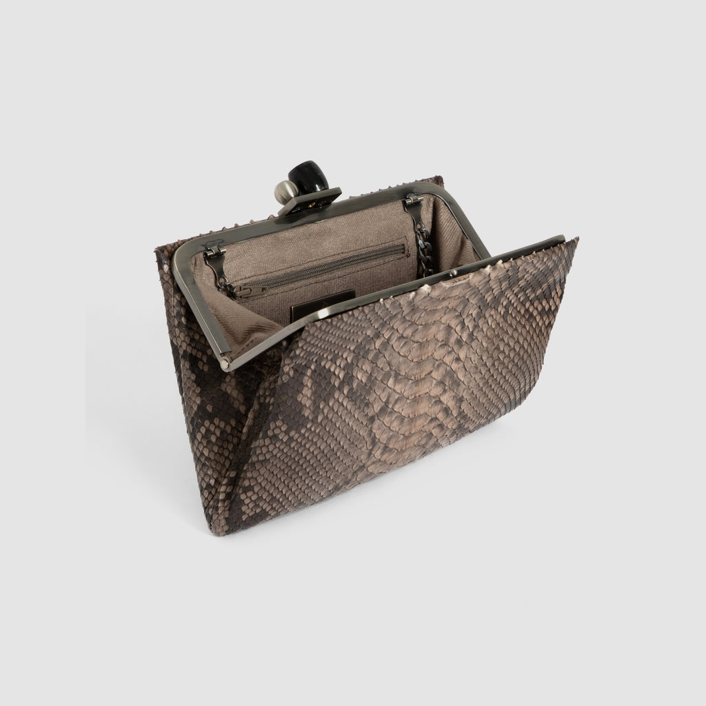 Clutch Maya Couro Python