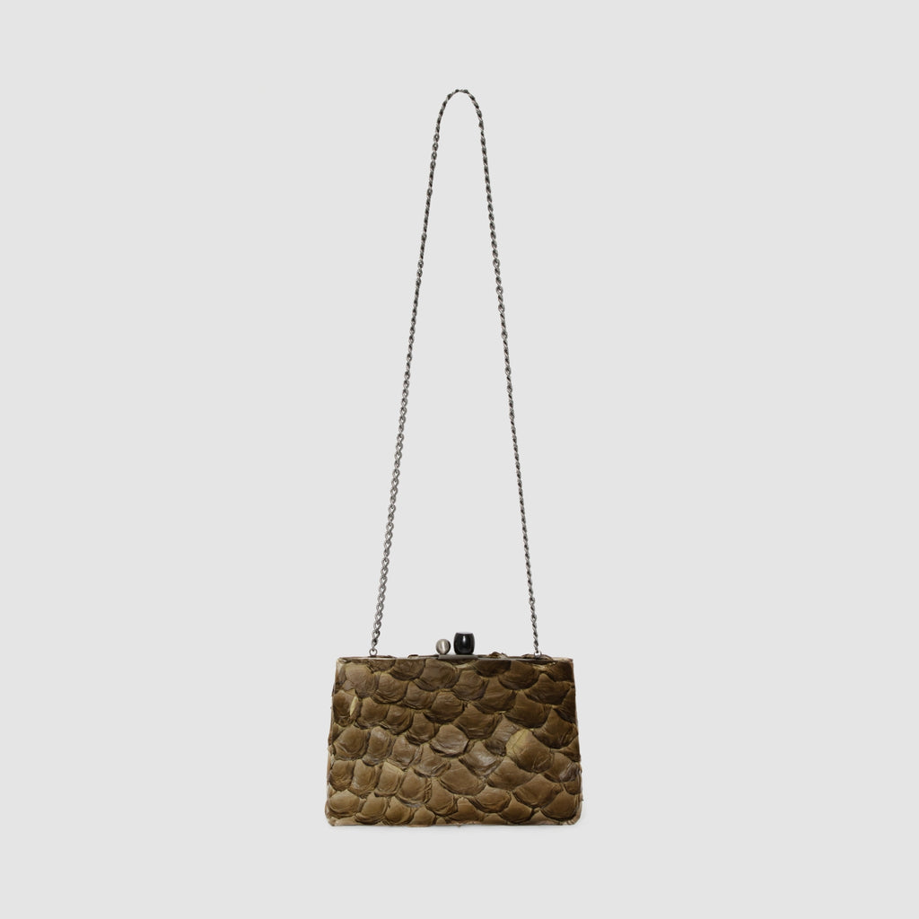 Clutch Maya Couro Pirarucu