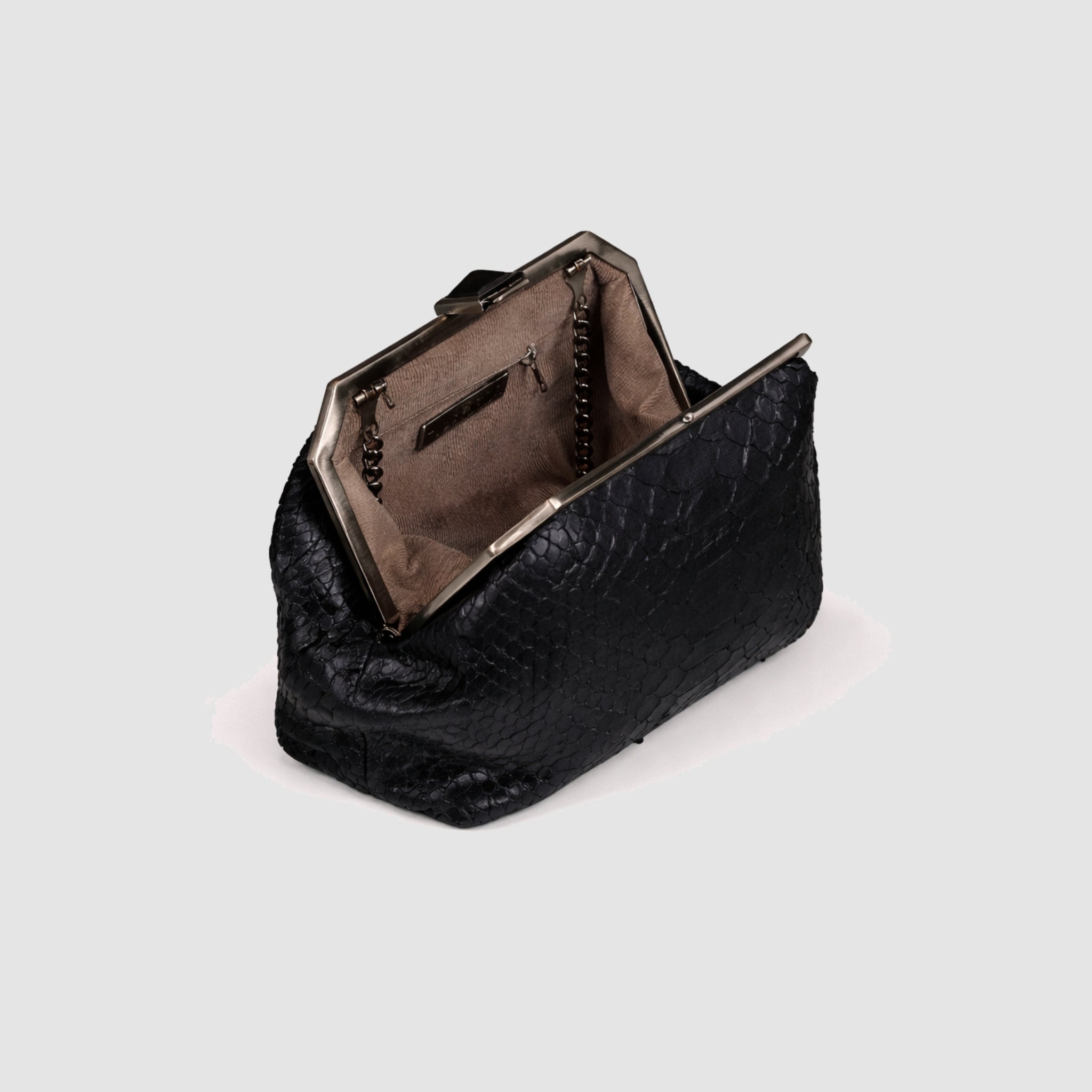 Clutch Manduvi Couro Python