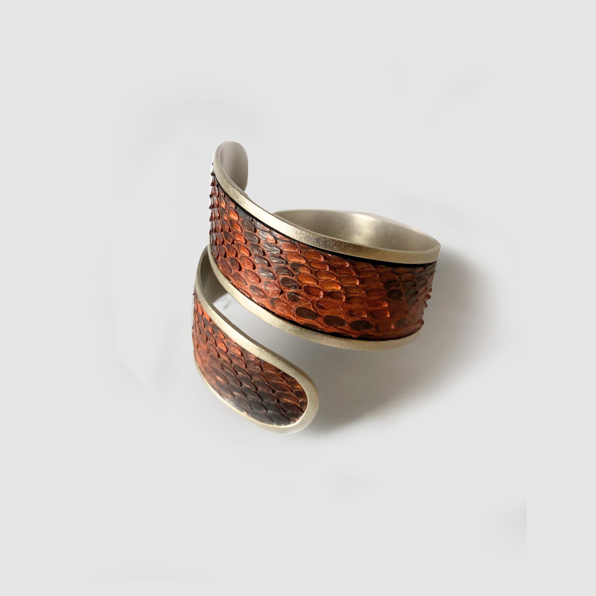 BRACELETE REPTIL COURO DE PYTHON