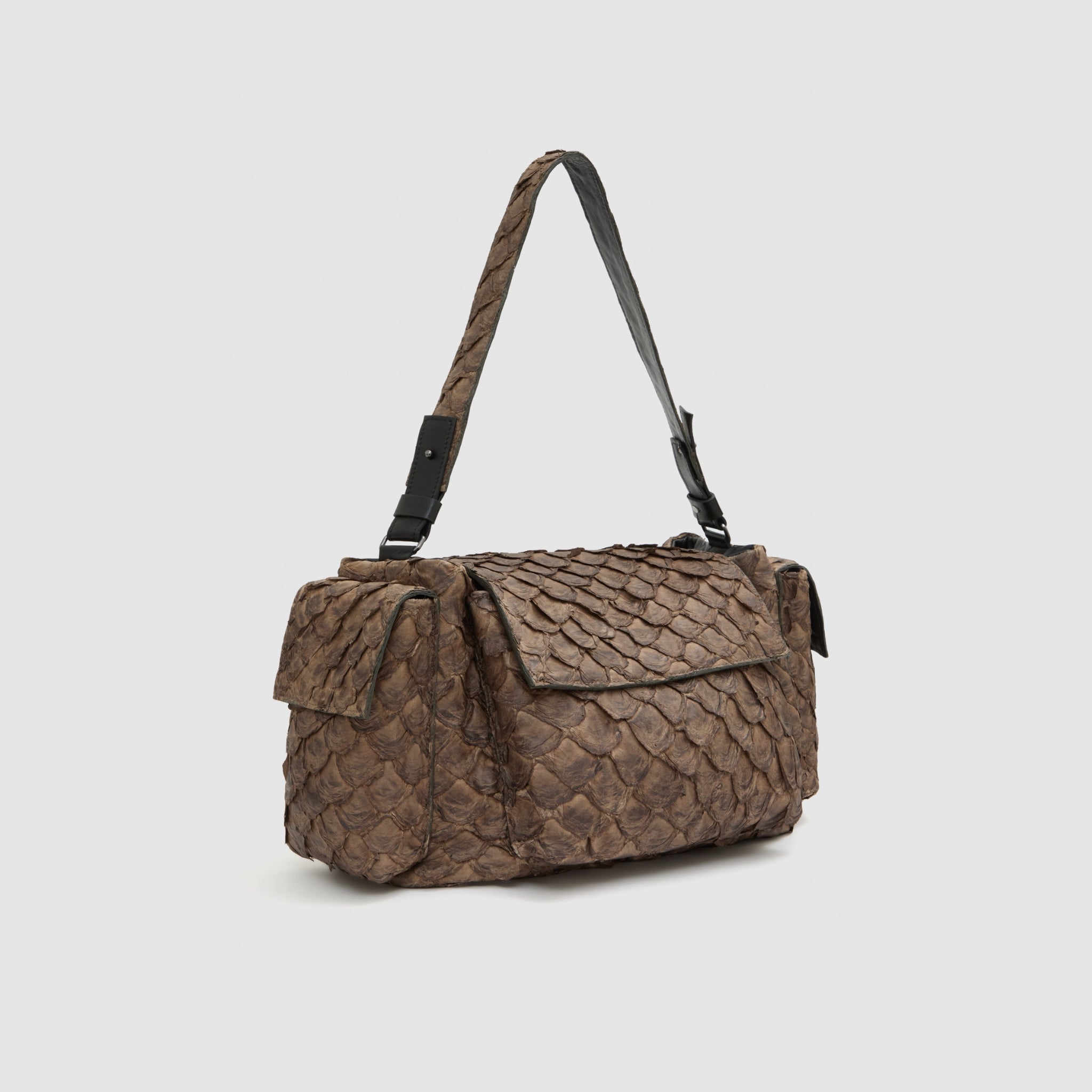 Bolsa Lígia Couro Pirarucu