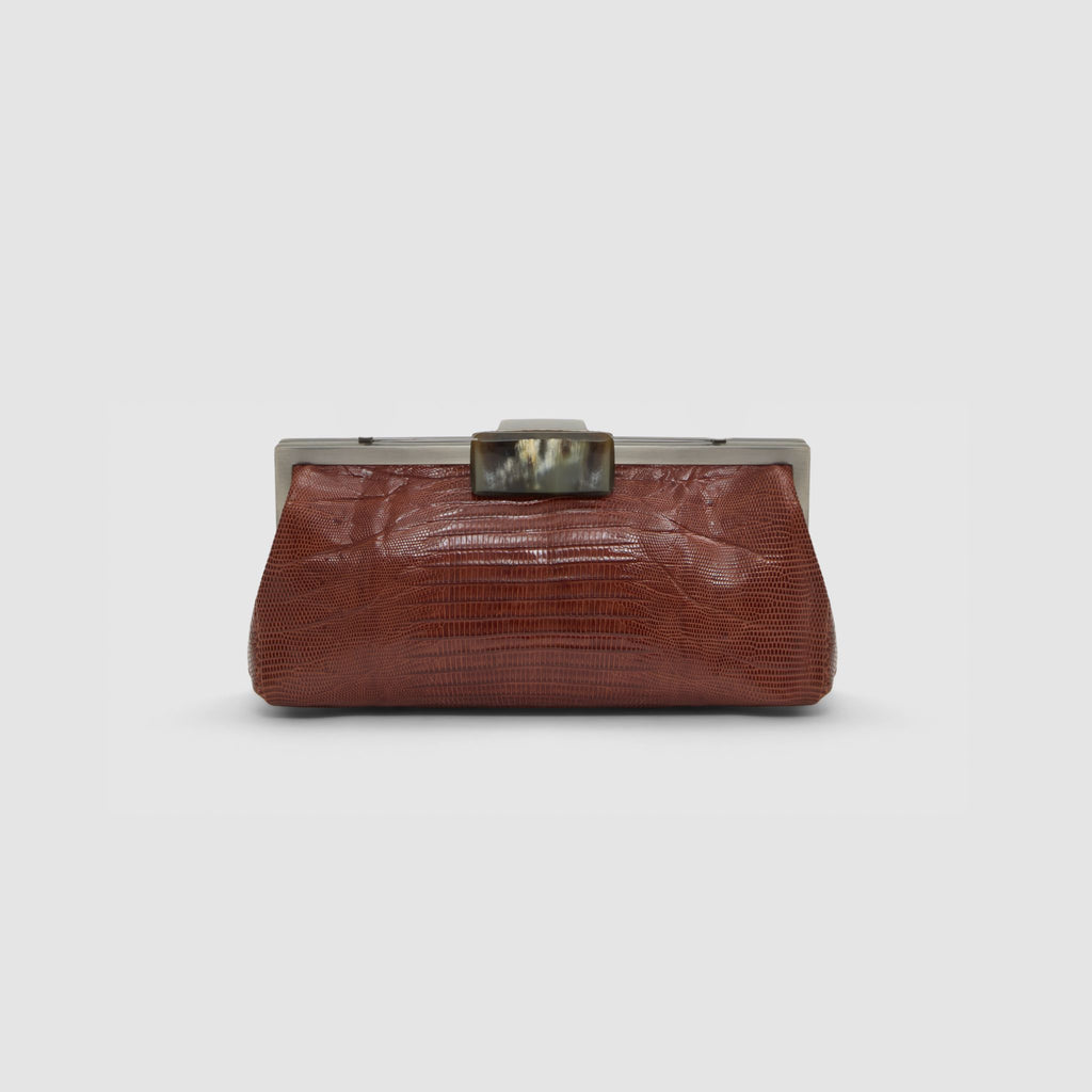 Clutch Cotijuba Couro Lezard