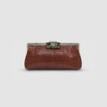 Clutch Cotijuba Couro Lezard
