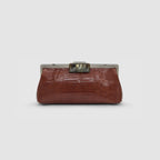 Clutch Cotijuba Couro Lezard