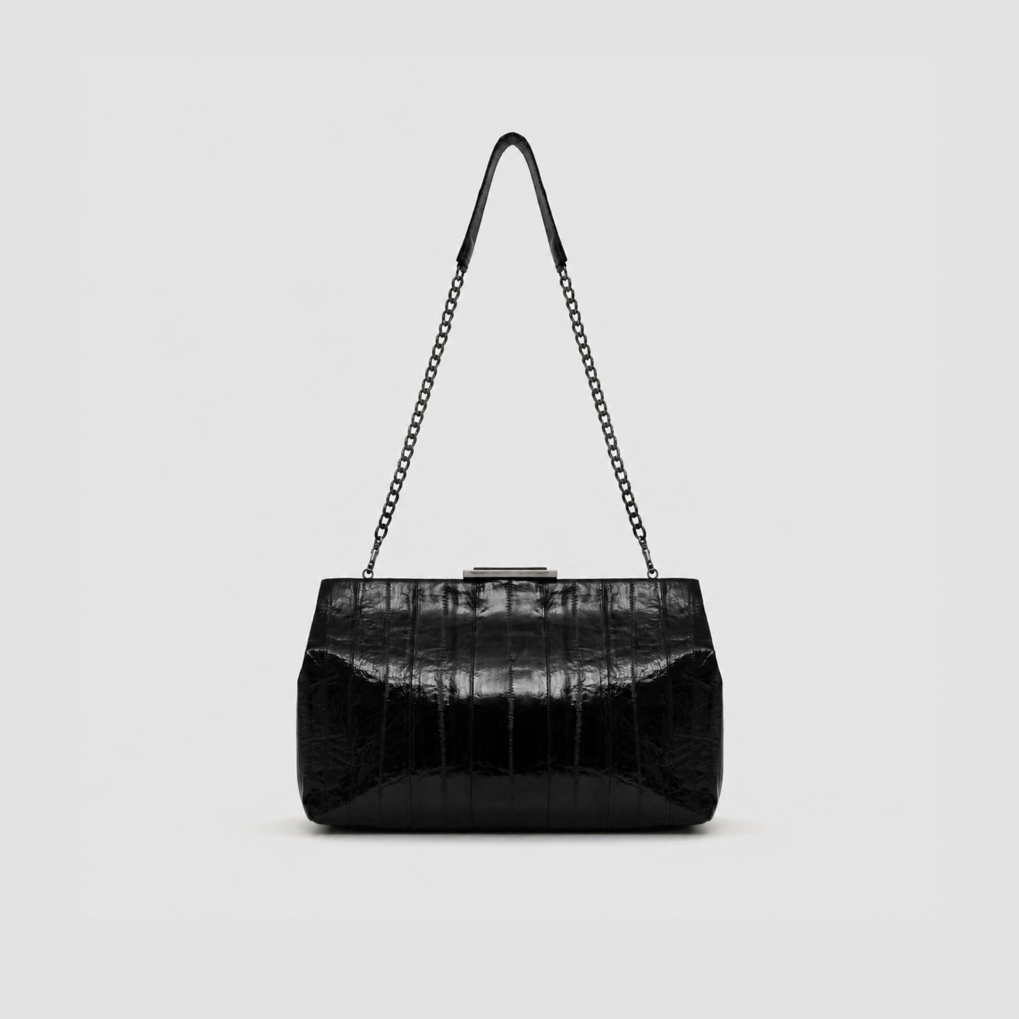 Clutch Cametá Couro Enguia