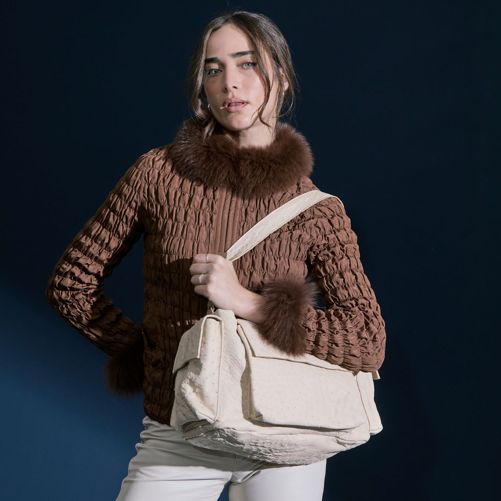 Bolsa Lígia Avestruz