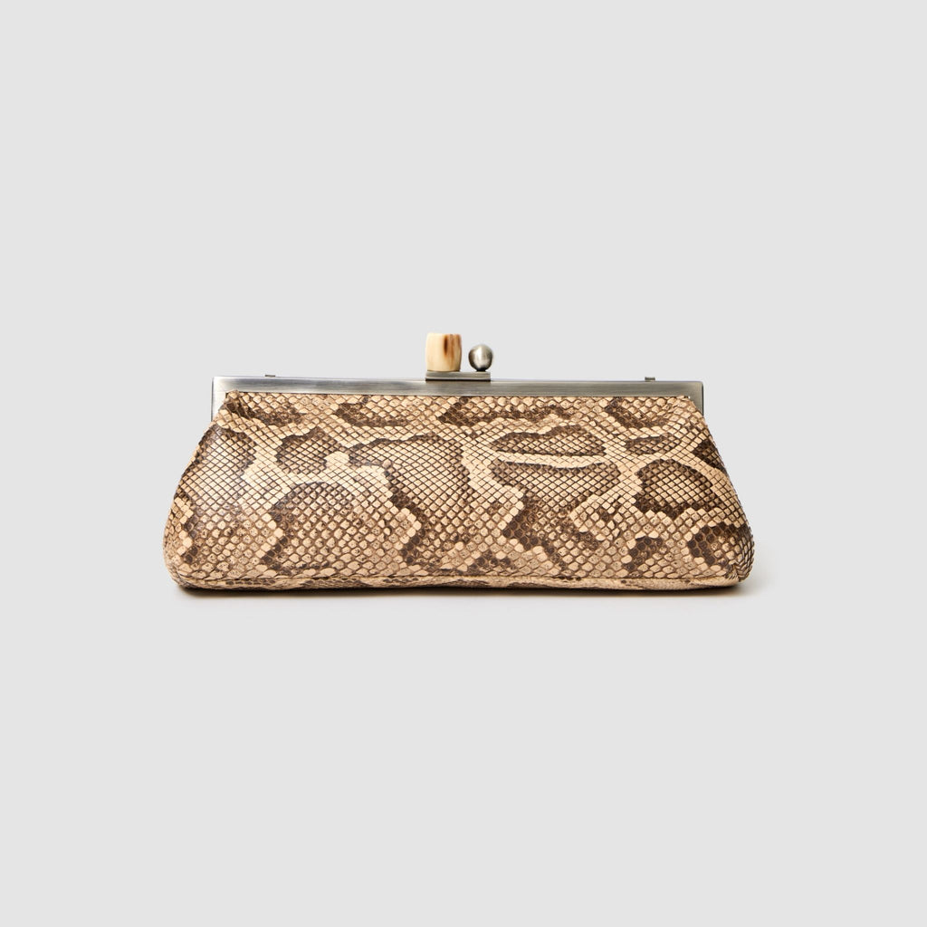 Clutch Mutum Couro Python Moluro