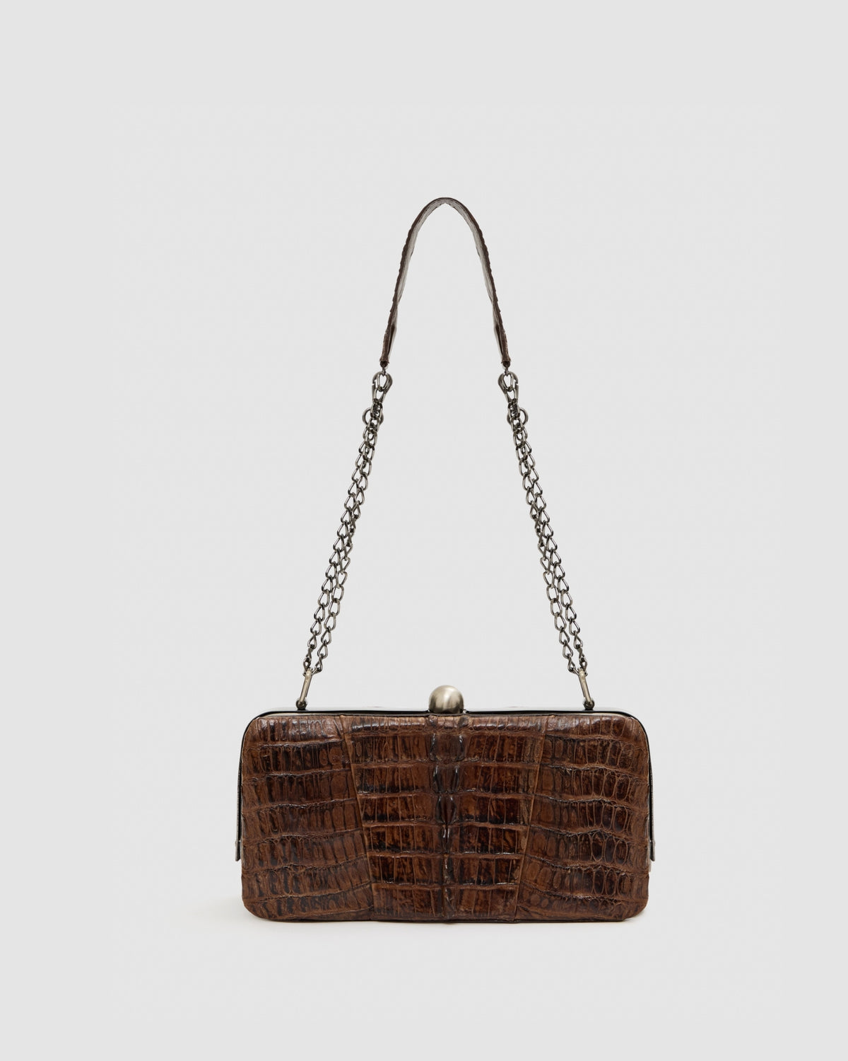 Clutch Íris Couro Jacaré