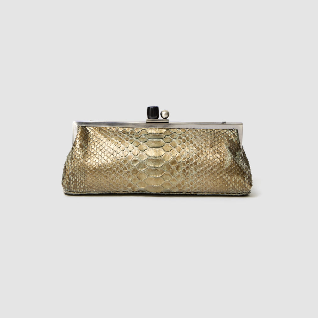 Clutch Mutum Couro Python